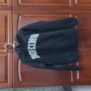 Mens Boeing size L black hooded sweatshirt